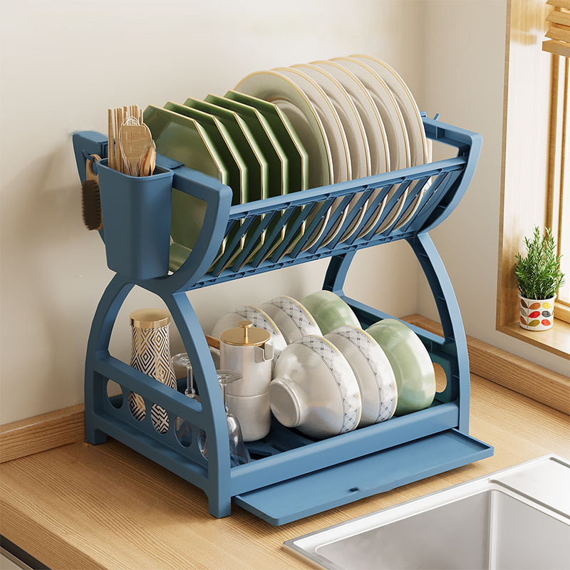 Kitchen Appliances Storage - Scolapiatti Salvaspazio a 1 Livello, Organizzatore