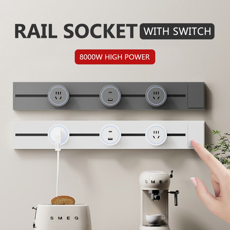 Kitchen Appliances Uk - Presa da binario con interruttore Presa