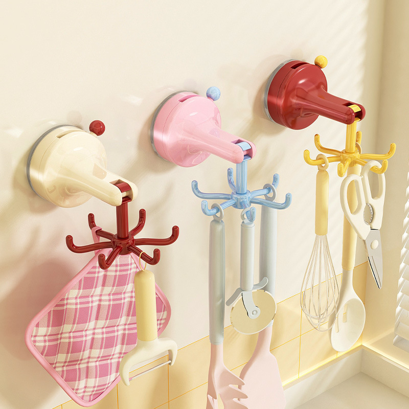 Kitchen Appliances Cabinet - Gancio da Cucina Girevole a Ventosa