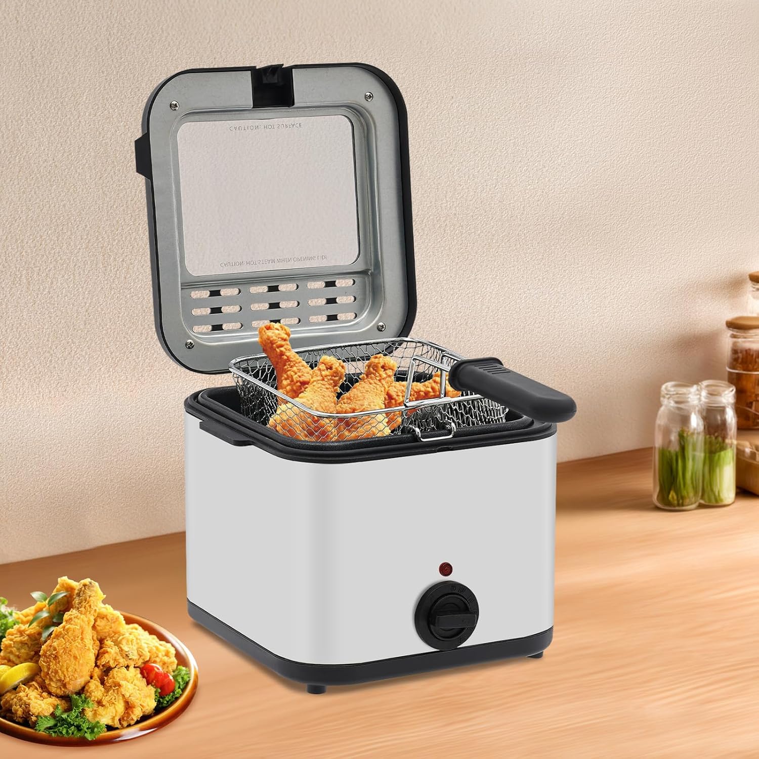 Kitchen Appliances For Home - Friggitrice Elettrica da Banco, 2,64qt 1000W