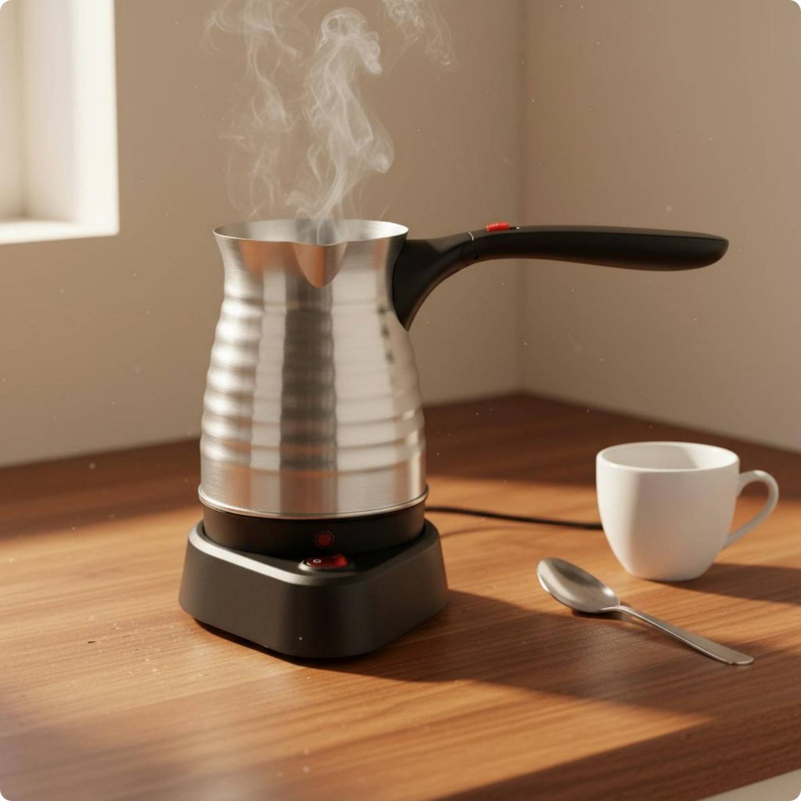 Kitchen Appliances Uk - Caffettiera Elettrica Turca con Spina UK,