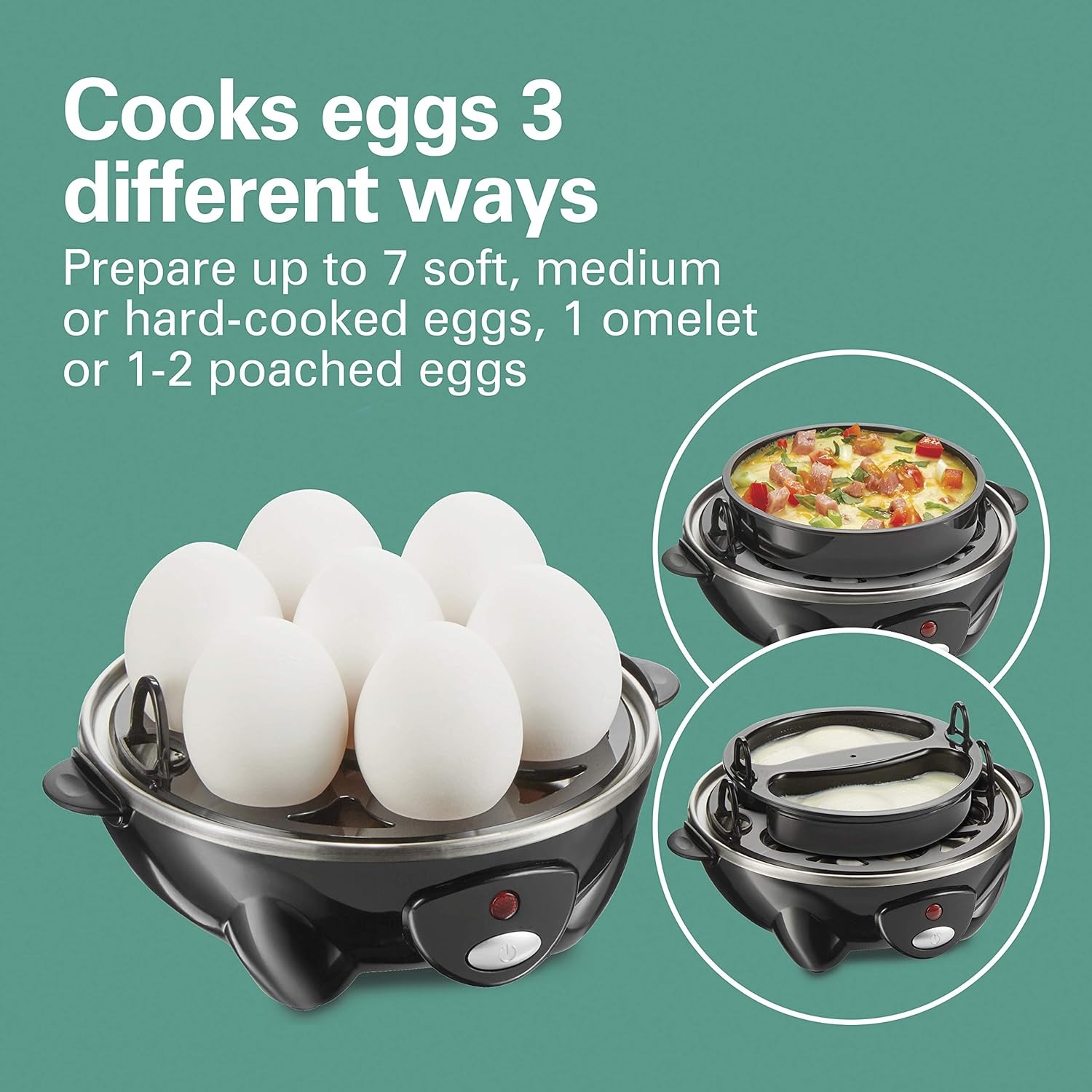 Egg Cooker Rapid - Cuociuova Elettrico Compatto con Tazza Dosatrice