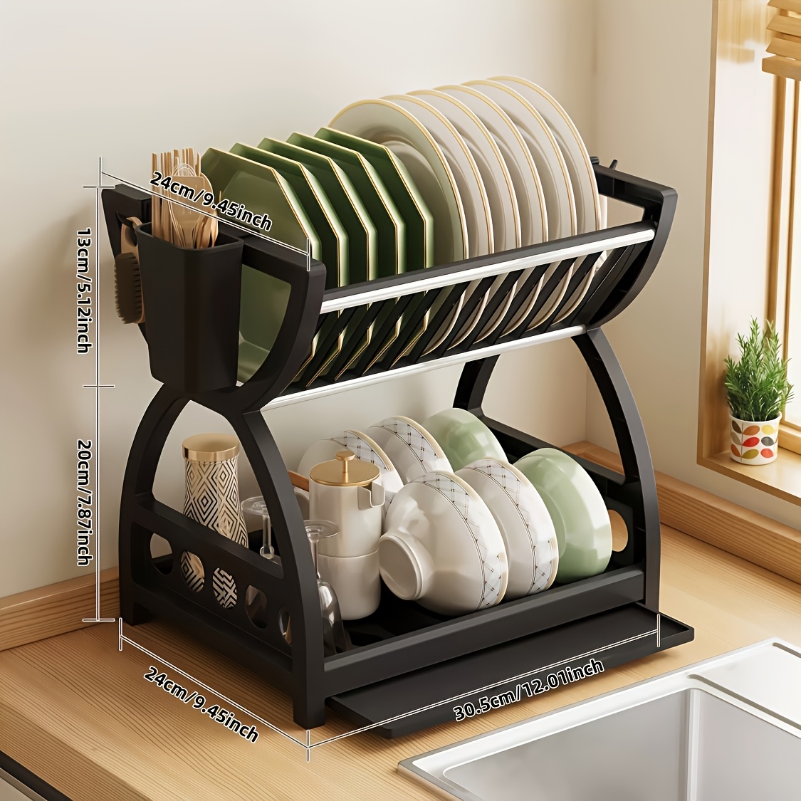 Scolapiatti Salvaspazio a 1 Li - Kitchen Appliances Storage recensione e prezzo