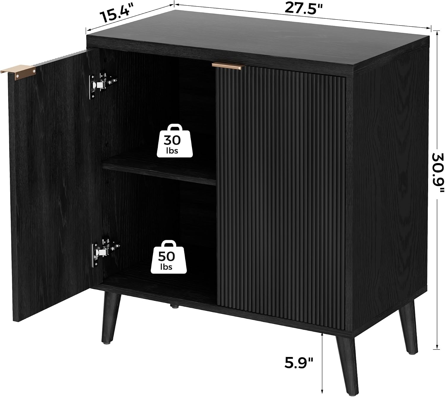 Credenza Scanalata con Vano Po - Kitchen Appliances Cabinet recensione e prezzo