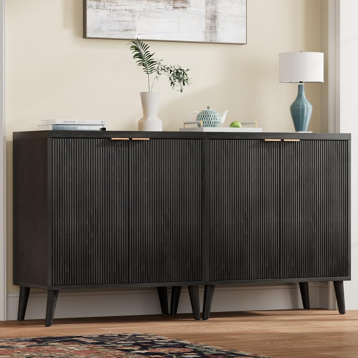Credenza Scanalata con Vano Po - Kitchen Appliances Cabinet recensione e prezzo