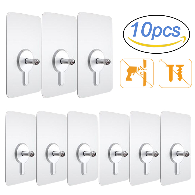 10 pezzi ganci da parete adesi - Kitchen Appliances Cabinet recensione e prezzo