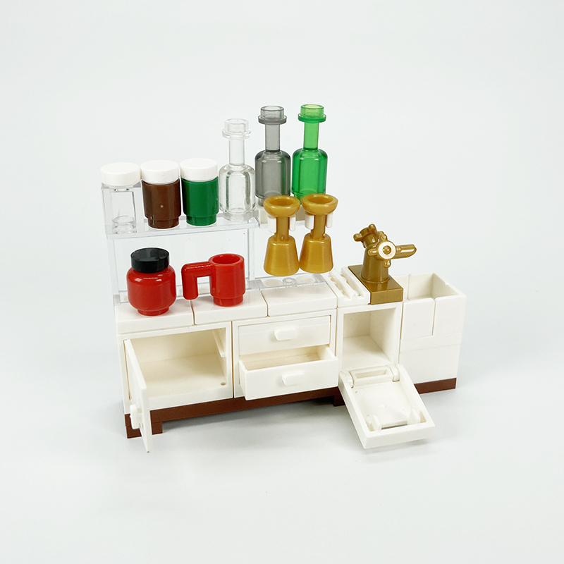 MOC block giocattoli creativi  - Kitchen Appliances Cabinet recensione e prezzo