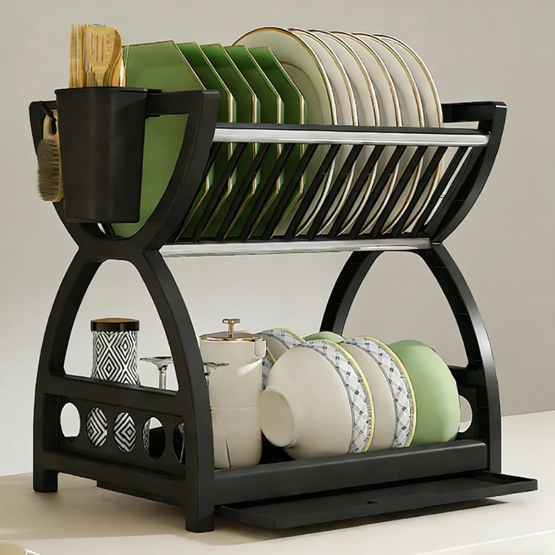 Scolapiatti a 2 Livelli, Organ - Kitchen Appliances Storage recensione e prezzo