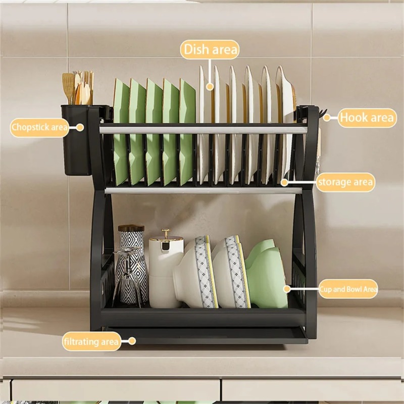 Scolapiatti a 2 Livelli, Organ - Kitchen Appliances Storage recensione e prezzo